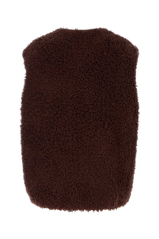 Chocolate teddy vest JIL SANDER (J47FB0116J20088) Chocolate teddy vest JIL SANDER (J47FB0116J20088)