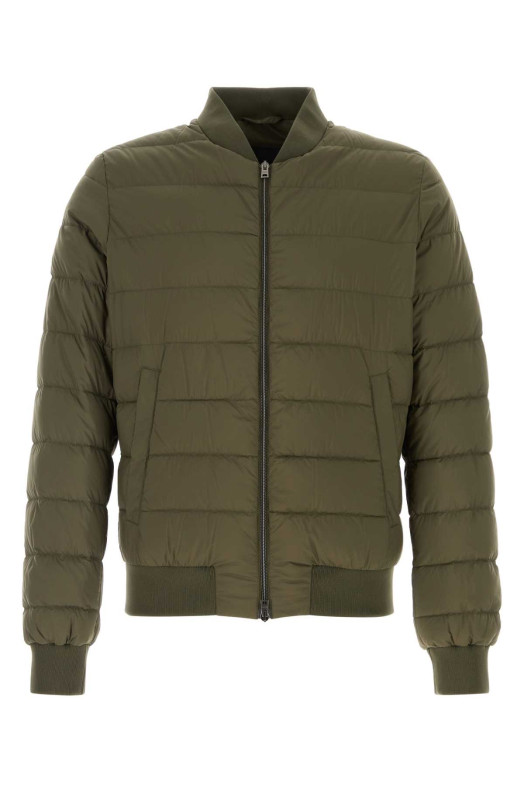 Olive green nylon down jacket HERNO (PI010ULE12456Z) Olive green nylon down jacket HERNO (PI010ULE12456Z)
