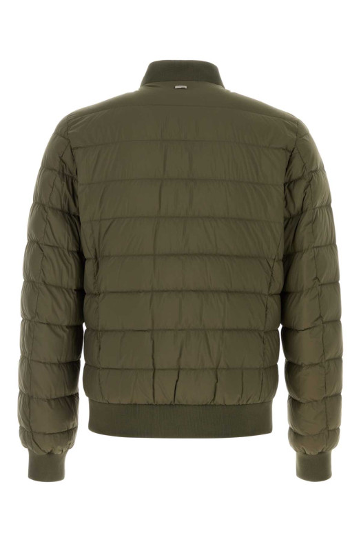 Olive green nylon down jacket HERNO (PI010ULE12456Z) Olive green nylon down jacket HERNO (PI010ULE12456Z)