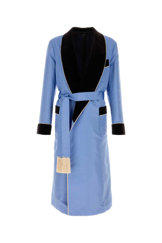 Шелковое пальто с вышивкой TOM FORD (RSR004FMS075) Шелковое пальто с вышивкой TOM FORD (RSR004FMS075)