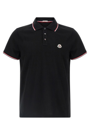 Piqué cotton polo shirt Black Piqué cotton polo shirt Black