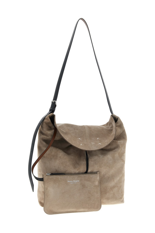 'Drawstring Hobo' small shoulder bag Beige 'Drawstring Hobo' small shoulder bag Beige