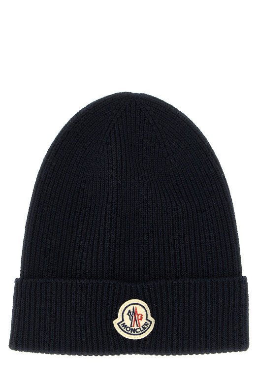 Шерстяная шапка Синяя MONCLER K20913B70500A9342742 Шерстяная шапка Синяя MONCLER K20913B70500A9342742