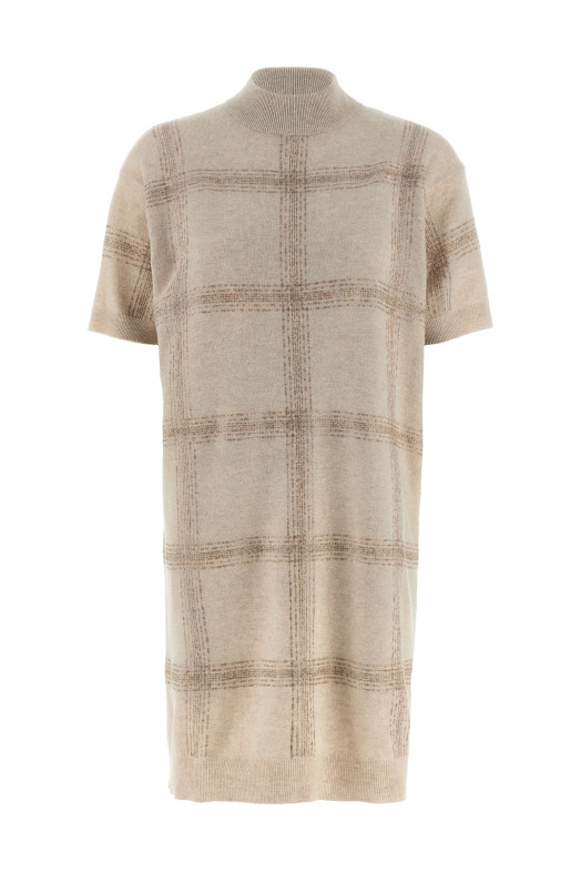 High neck dress Beige High neck dress Beige