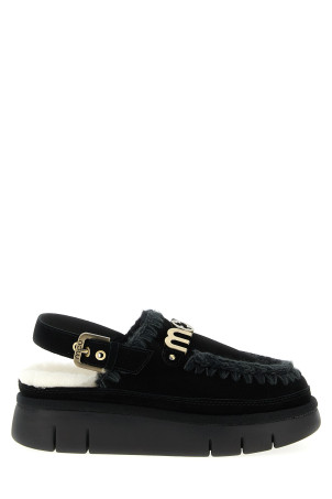 'Bounce clog back strap' sabots  Black 'Bounce clog back strap' sabots  Black