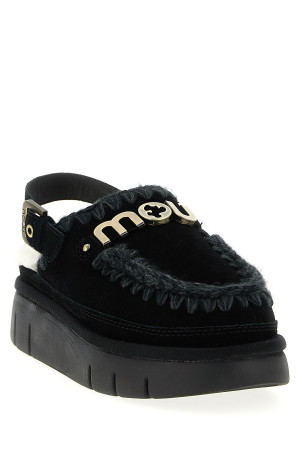 'Bounce clog back strap' sabots  Black 'Bounce clog back strap' sabots  Black