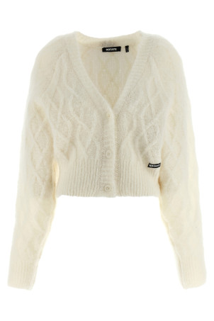 'Fluffy Knit' cardigan White 'Fluffy Knit' cardigan White
