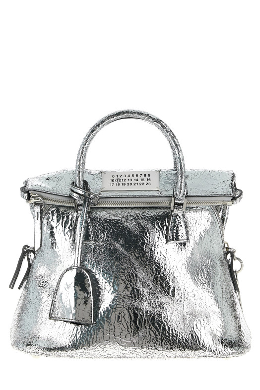 Мини-сумочка «5AC Classique» серебристого цвета SB1WG0075P5016H7730