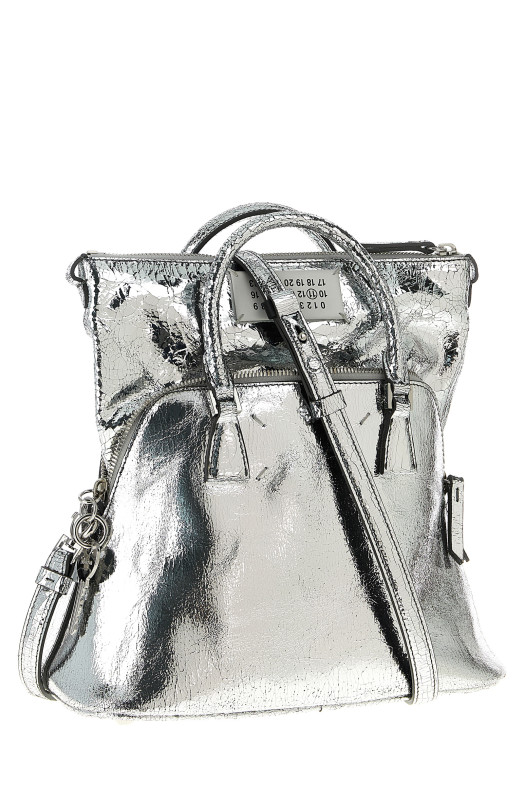 Мини-сумочка «5AC Classique» серебристого цвета SB1WG0075P5016H7730