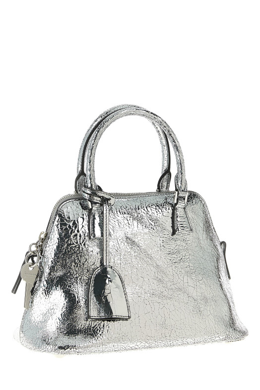 Мини-сумочка «5AC Classique» серебристого цвета SB1WG0075P5016H7730