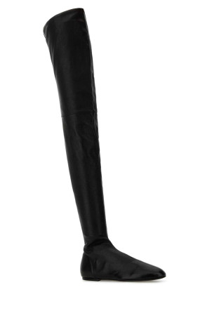 Black leather boots CO (0634STLPBLA)