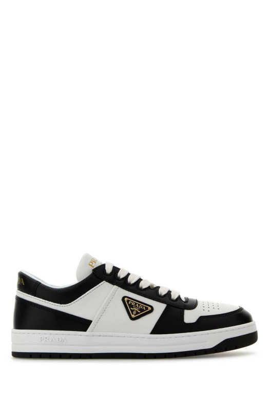 Two-tone leather Downtown sneakers Black PRADA (1E792MFBE303LPI) Two-tone leather Downtown sneakers Black PRADA (1E792MFBE303LPI)