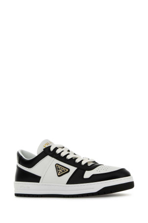 Two-tone leather Downtown sneakers Black PRADA (1E792MFBE303LPI)