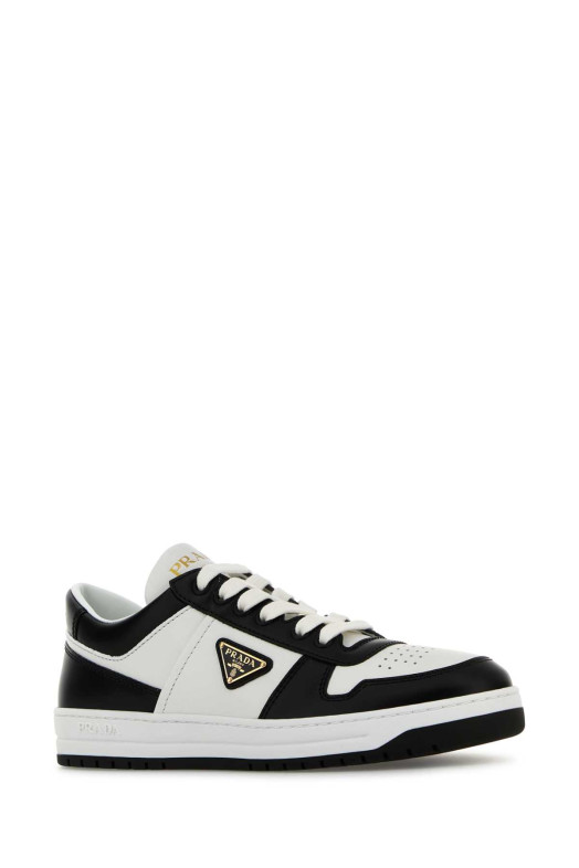 Two-tone leather Downtown sneakers Black PRADA (1E792MFBE303LPI) Two-tone leather Downtown sneakers Black PRADA (1E792MFBE303LPI)