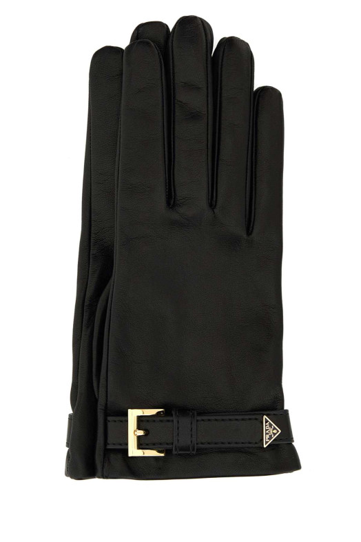 Black nappa leather gloves Black PRADA (1GG228038) Black nappa leather gloves Black PRADA (1GG228038)