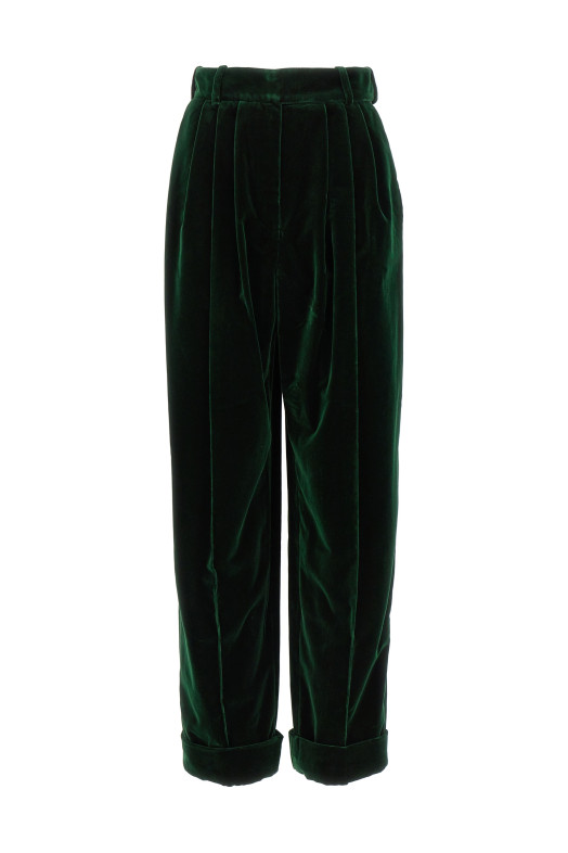 Boyfriend' pants Green