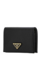 Black leather wallet Black PRADA (1MV021QHH) Black leather wallet Black PRADA (1MV021QHH)