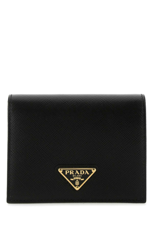 Black leather wallet Black PRADA (1MV204QHH)