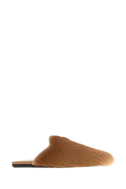 Camel calf hair slippers PRADA (1S008OFDD052HIO) Camel calf hair slippers PRADA (1S008OFDD052HIO)