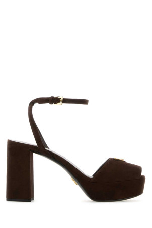 Brown suede sandals PRADA (1XP48BF095008)