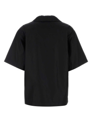 Black gabardine shirt Black PRADA (240691S2021YFL) Black gabardine shirt Black PRADA (240691S2021YFL)