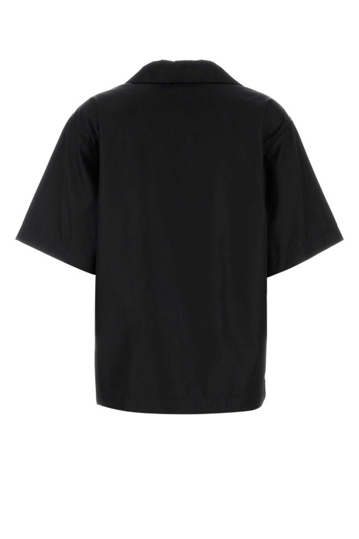 Black gabardine shirt Black PRADA (240691S2021YFL) Black gabardine shirt Black PRADA (240691S2021YFL)