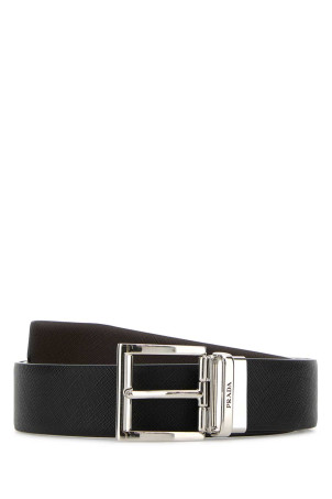 Black leather reversible belt PRADA (2CC004053) Black leather reversible belt PRADA (2CC004053)
