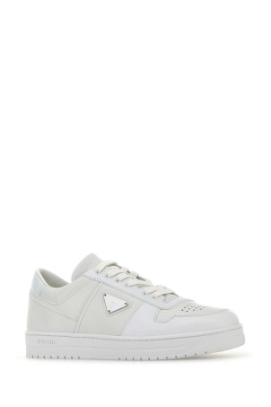 White leather Downtown sneakers Black PRADA (2EE364FD0033LJ6) White leather Downtown sneakers Black PRADA (2EE364FD0033LJ6)