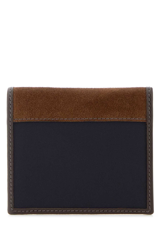 Two-tone fabric and suede wallet PRADA (2MO004384)