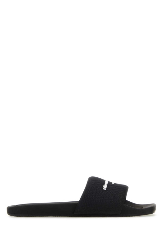 Black nylon AW slippers ALEXANDER WANG (30221S059) Black nylon AW slippers ALEXANDER WANG (30221S059)
