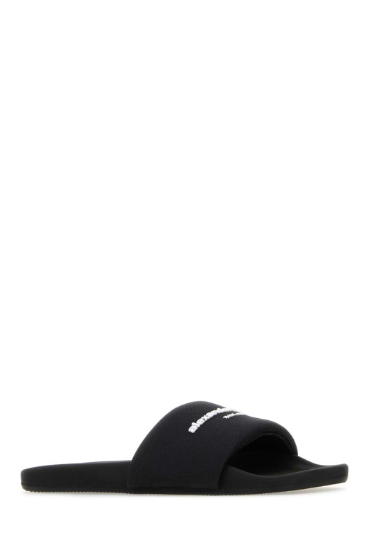 Black nylon AW slippers ALEXANDER WANG (30221S059) Black nylon AW slippers ALEXANDER WANG (30221S059)