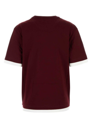 Burgundy cotton t-shirt PRADA (3547BSAAO15ZG) Burgundy cotton t-shirt PRADA (3547BSAAO15ZG)