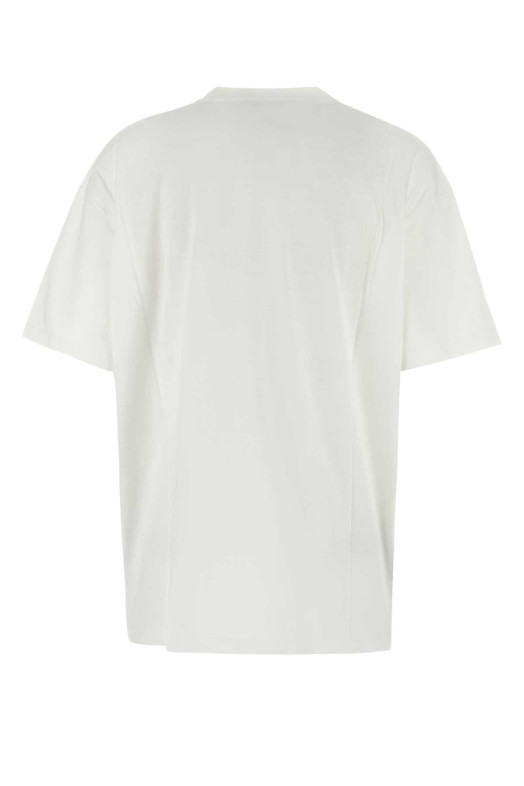 White cotton oversize t-shirt Black PRADA (3558AS21111CD) White cotton oversize t-shirt Black PRADA (3558AS21111CD)