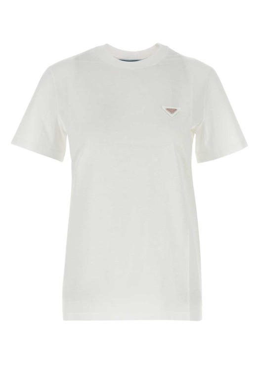 White cotton t-shirt Black PRADA (35838SOOO15ZG) White cotton t-shirt Black PRADA (35838SOOO15ZG)