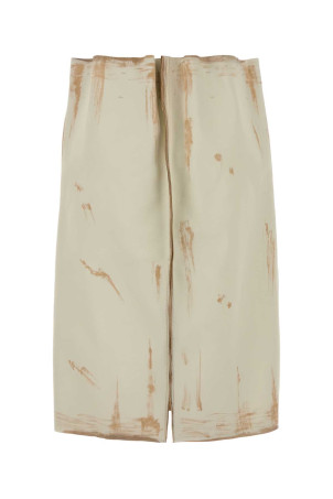 Sand leather skirt Black PRADA (51928SOOO18DD)