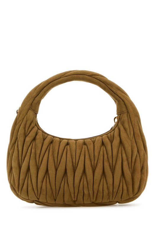 Khaki suede handbag MIU MIU (5BC125VOOYAB7O) Khaki suede handbag MIU MIU (5BC125VOOYAB7O)