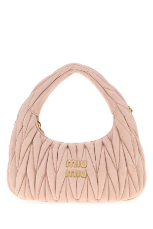 Pastel pink suede handbag MIU MIU (5BC125VOOYAB7O) Pastel pink suede handbag MIU MIU (5BC125VOOYAB7O)
