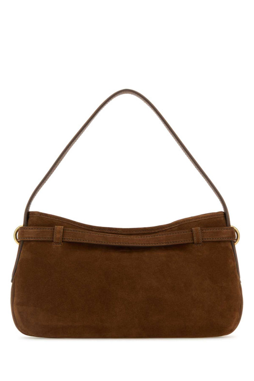 Коричневая замшевая сумка через плечо Avenue MIU MIU (5BC1822CSS)