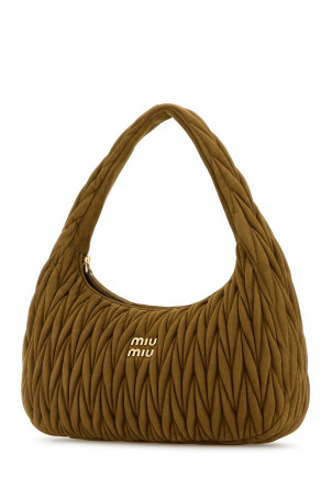 Biscuit suede shoulder bag MIU MIU (5BC183VOOHAB7O) Biscuit suede shoulder bag MIU MIU (5BC183VOOHAB7O)