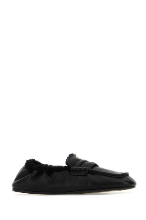 Black nappa leather Ruches loafers Black MIU MIU (5D341EFZF05XUJ) Black nappa leather Ruches loafers Black MIU MIU (5D341EFZF05XUJ)