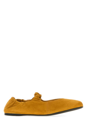 Mustard suede ballerinas MIU MIU (5F340EFD005008) Mustard suede ballerinas MIU MIU (5F340EFD005008)