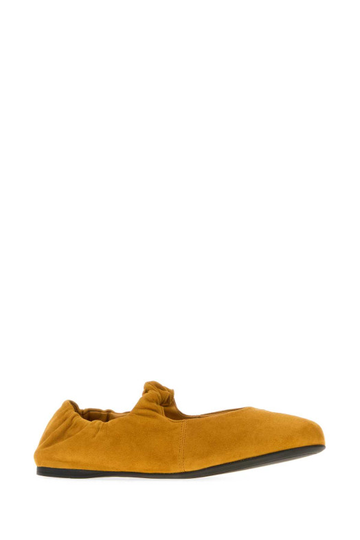 Mustard suede ballerinas MIU MIU (5F340EFD005008) Mustard suede ballerinas MIU MIU (5F340EFD005008)