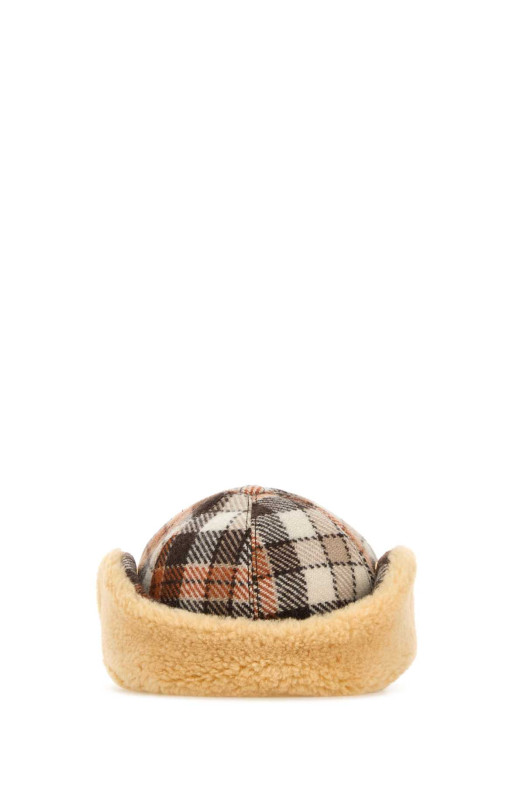 Вышитая бейсболка из смешанной шерсти MIU MIU (5HC2722IA4)