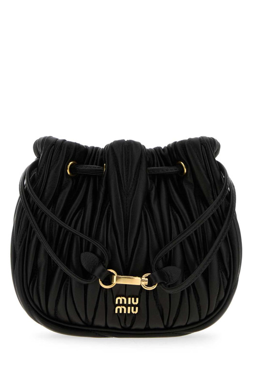 Black nappa leather pouch Black MIU MIU (5ND022AFPP) Black nappa leather pouch Black MIU MIU (5ND022AFPP)