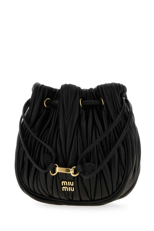 Black nappa leather pouch Black MIU MIU (5ND022AFPP) Black nappa leather pouch Black MIU MIU (5ND022AFPP)