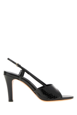 Черные кожаные сандалии Black MIU MIU (5X547EF0850XP) Черные кожаные сандалии Black MIU MIU (5X547EF0850XP)