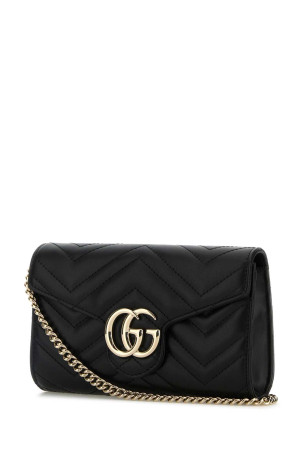Black leather GG Marmont wallet Black GUCCI (837745AAET8) Black leather GG Marmont wallet Black GUCCI (837745AAET8)