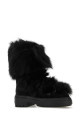 Black fur and suede Apres Chic boots FENDI (8T8591AOSU)