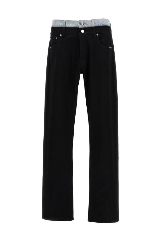 Double waist jeans Black Double waist jeans Black