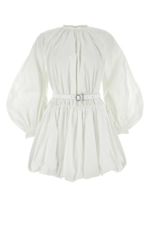 White cotton mini dress White JIL SANDER (J01CT0119J45002) White cotton mini dress White JIL SANDER (J01CT0119J45002)